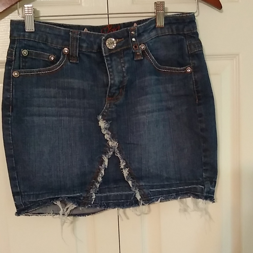 h&g Jean mini skirt size medium